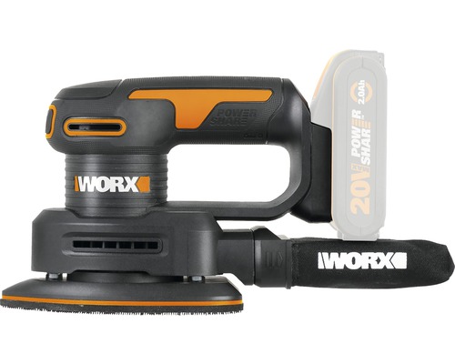 Akumulátorová excentrická bruska Worx s prachovým sáčkem a baterií