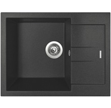 Dřez granitový Sinks AMANDA 650 Metalblack černý TLAM65050074