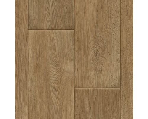 PVC podlaha FOREST šířka 400 cm 2,6/0,35 mm světlý dub (metráž) Světlá laminátová podlaha s dřevěnou strukturou