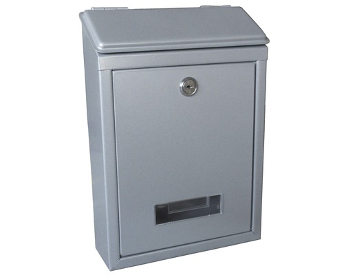 Poštovní schránka nástěnná 210x300x60mm, šedá, nerez , 523925