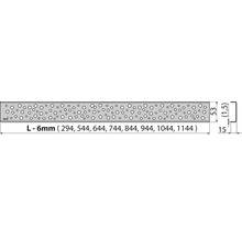 Rošt pro liniový podlahový žlab Alcadrain 75 cm nerez matný drops BUBLE-750M-thumb-1
