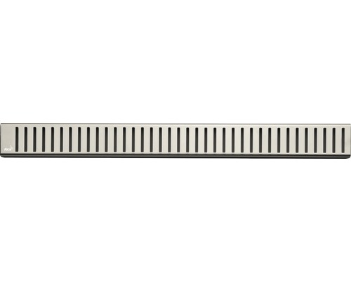 Rošt pro liniový podlahový žlab Alcadrain 115 cm nerez matný zebra PURE-1150M Aco Drain krycí mřížka se štěrbinami