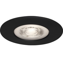 Černé stropní vestavné svítidlo