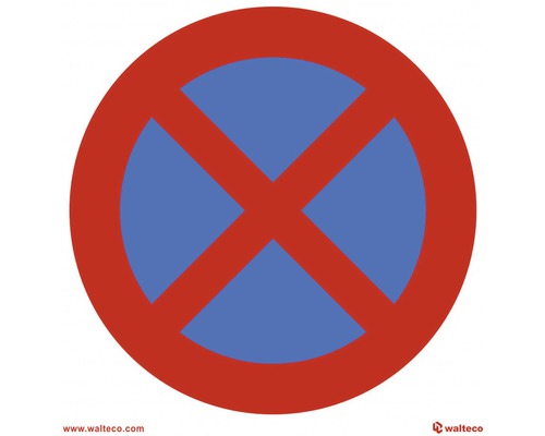 Symbol Zákaz zastavení 150 x 150 mm, fólie