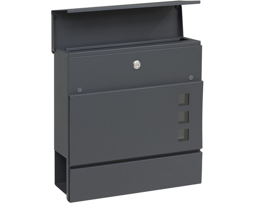 Otevřená poštovní schránka s přihrádkou na noviny