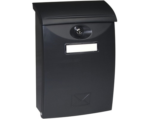 Plastová poštovní ABS schránka BK.03.CM, barva: černá matná
