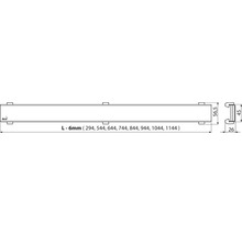Rošt pro liniový podlahový žlab Alcadrain 105 bronz-antic plný DESIGN-1050ANTIC-thumb-1