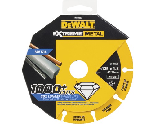Řezný kotouč DeWalt Extreme Metal, 125 x 1,3 milimetru