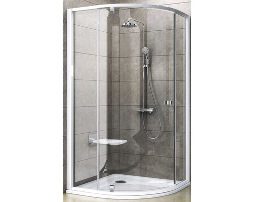 Sprchový kout se sprchovou hlavicí a sedátkem