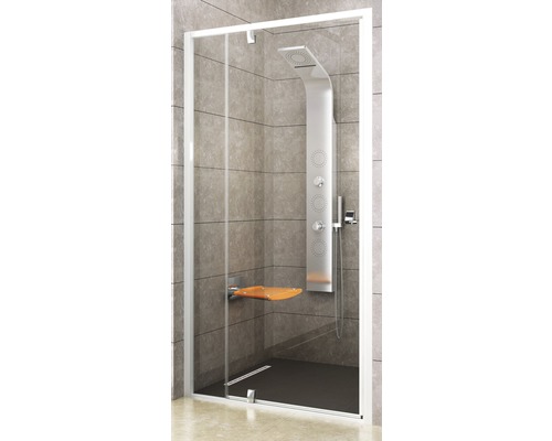 Sprchové dveře RAVAK Pivot PDOP2-100 white+Transparent 03GA0100Z1 Sprchový kout s sprchovým panelem a sedátkem