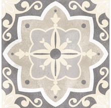 Dekorativní podlahová dlaždice s květinovým vzorem