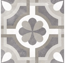 Dekorativní podlahová dlaždice s květinovým vzorem