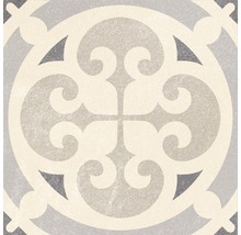 Dekorativní podlahová dlaždice s ornamentálním vzorem