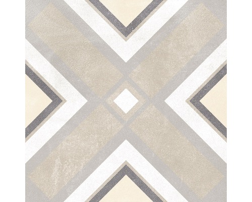 Dekorativní podlahová dlaždice s geometrickým vzorem