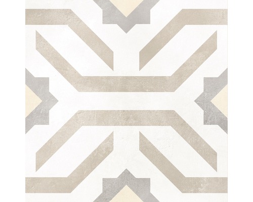 Dekorativní podlahová dlaždice s geometrickým vzorem