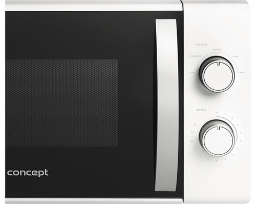 Mikrovlnná trouba s otočnými knoflíky pro nastavení výkonu a časovač