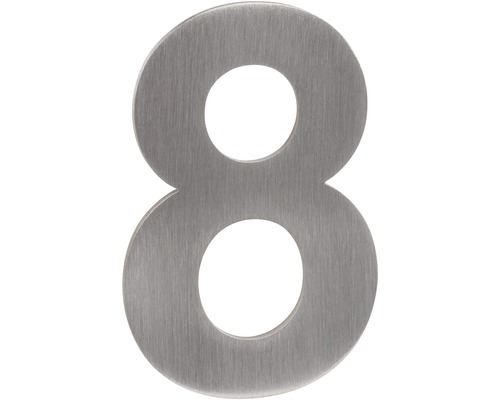 Samolepicí číslo "8", 50 mm, nerez, 50 x 1,5 mm