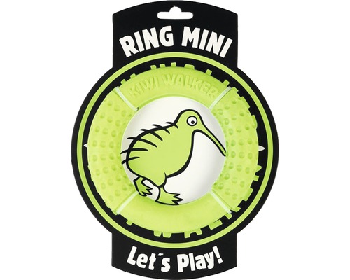 Hračka pro psy Kiwi Walker kruh z TPR pěny 13 cm zelená