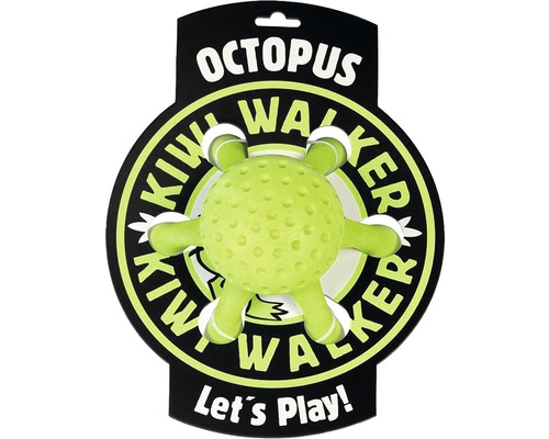 Hračka pro psy Kiwi Walker chobotnice z TPR pěny 12 cm zelená