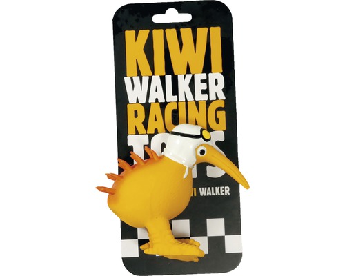 Hračka pro psy Kiwi Walker pískací Racer 10,5 cm bílá helma