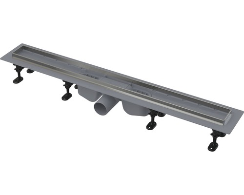 Sprchový žlab Alcadrain Optimal pro perforovaný rošt nebo dlažbu APZ22-950 Sprchový žlab s nerezovou mřížkou a nožičkami