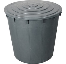 Šedá maltová nádoba s víkem