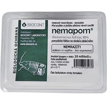 Nemapom Steinernema feltiae pro biologickou ochranu rostlin v průhledném obalu.