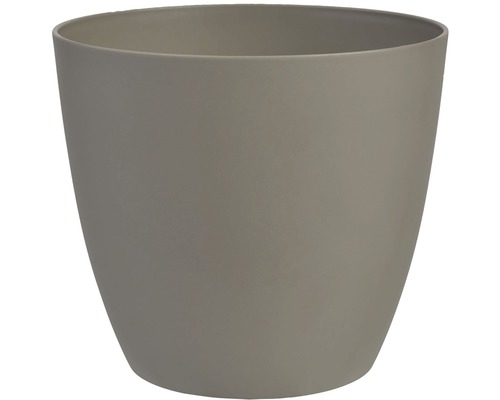 Obal na květináč plastový ELLA Ø 10 cm matný taupe