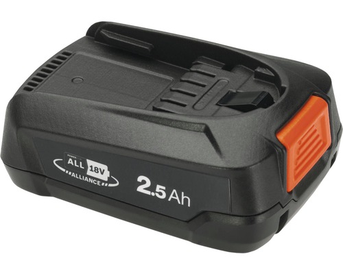 18voltová baterie s kapacitou 2,5 ampérhodiny