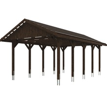 Přístřešek na auto SKAN HOLZ Wallgau 430 x 750 cm ořech