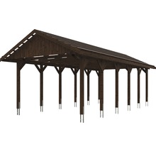 Přístřešek na auto SKAN HOLZ Wallgau 430 x 900 cm ořech