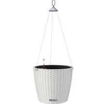 Závěsný květináč se zavlažovacím systémem a ukazatelem hladiny vody