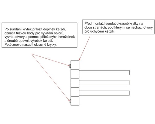 Návod pro montáž na stěnu