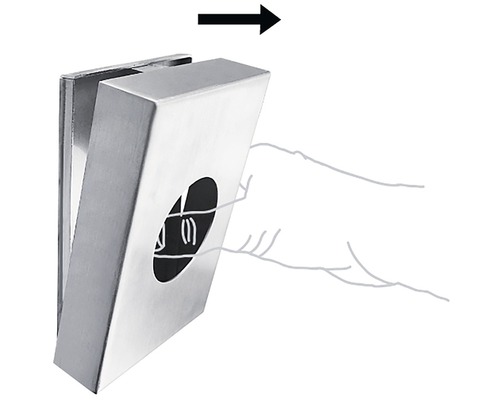 Nerezový dávkovač mýdla pro montáž na stěnu s ručním ovládáním