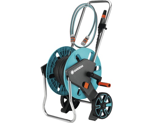 Naviják na hadici Gardena s hadicí a kolečky