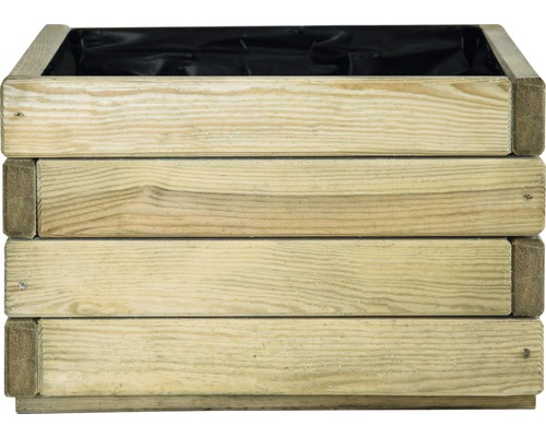 Dřevěný truhlík s fólií