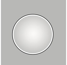 Kulaté LED zrcadlo do koupelny s osvětlením DSK Black Circular Ø 120 cm-thumb-0
