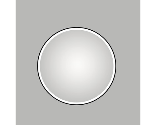 Kulaté LED zrcadlo do koupelny s osvětlením DSK Black Circular Ø 120 cm-0