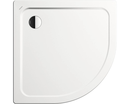 Smaltovaná ocelová sprchová vanička ve čtvrtkruhovém tvaru