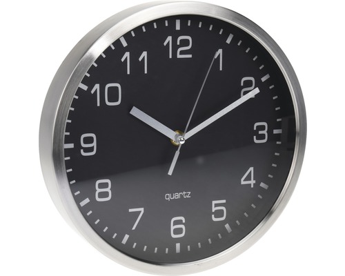 Nástěnné hodiny EDS černé Ø 25 cm