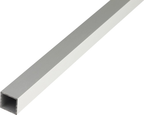 Čtyřhranná trubka hliník stříbrná eloxovaná 50x50x2 mm, 1 m Čtvercový hliníkový profil