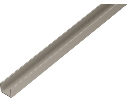 U profil hliník stříbrný eloxovaný 22x15x1,5 mm, 1 m