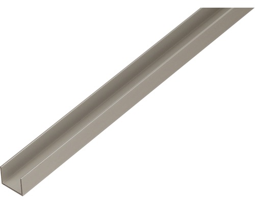 U profil hliník stříbrný eloxovaný 22x15x1,5 mm, 1 m U-profil z kovu
