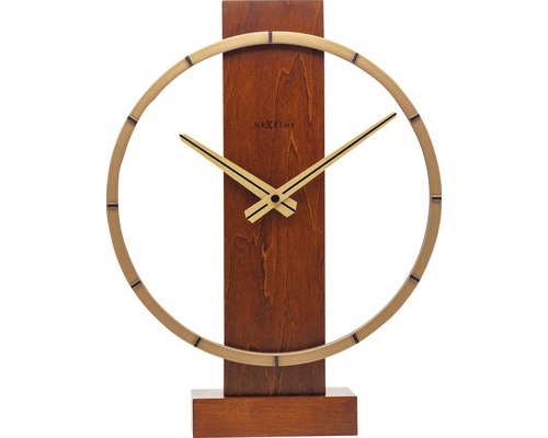 Nástěnné/Stolní hodiny NeXtime Carl Table dřevo 34 x 27 cm