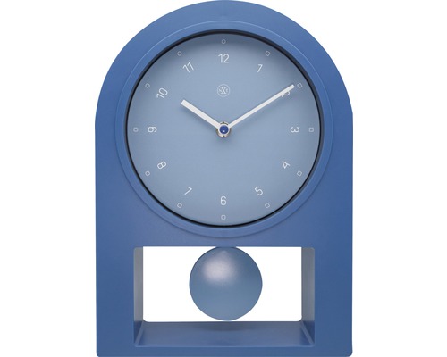 Stolní hodiny NeXtime Swing Table modré 30 x 20 cm