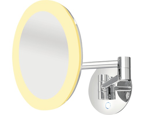 Kulaté nástěnné zrcadlo s LED osvětlením