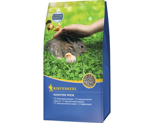 Travní směs Kiepenkerl louka pro drobná zvířata 40 m² 1 kg Balení semen Kiepenkerl Kleintierwiese s králíkem, kuřetem a slepicemi