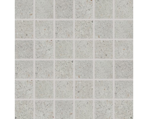 Keramická mozaika Grosseto světle šedá 30x30 cm, 5x5 cm Vzor mozaikových dlaždic pro podlahové nebo stěnové krytiny
