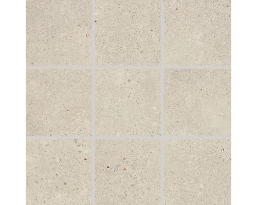 Keramická mozaika Grosseto béžová 30x30 cm, 10x10 cm Devět podlahových dlaždic s teracovým vzhledem
