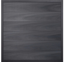 Čtvercový prvek ochrany soukromí s rámem a horizontálními lamelami